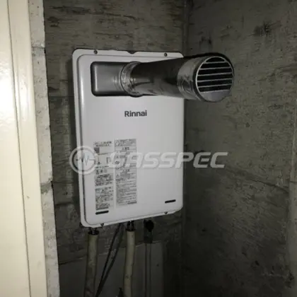 施工後の給湯器（リンナイ RUX-A1615T-L(A)-E）