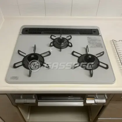 施工後のビルトインガスコンロ（パロマ PD-509WS-60CV）