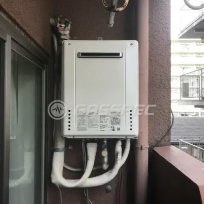 施工後の給湯器（ノーリツ GT-1670SAW BL）