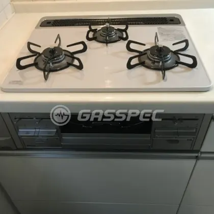 施工後のビルトインガスコンロ（パロマ PD-509WS-60CV）