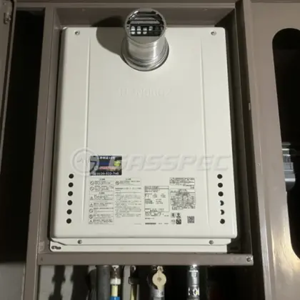 施工後の給湯器（ノーリツ GT-2070SAW-T BL）