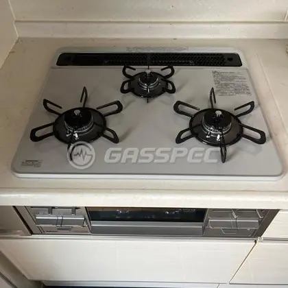 施工後のビルトインガスコンロ（パロマ PD-509WS-60CV）