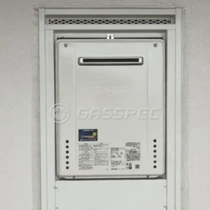 施工後の給湯器（ノーリツ GT-2470SAW BL）