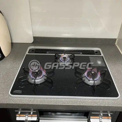 施工後のビルトインガスコンロ（パロマ PD-509WS-60CK）