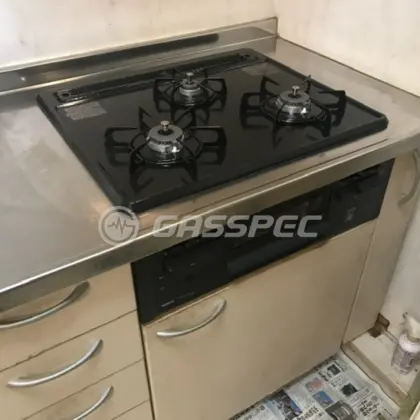 施工後のビルトインガスコンロ（ノーリツ N3GT2RVQ1）