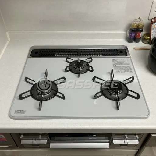 交換後のビルトインガスコンロ（パロマ PD-509WS-60CV）