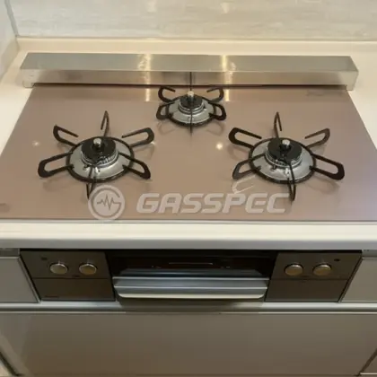 施工後のビルトインガスコンロ（パロマ PD-863WS-U75GP）
