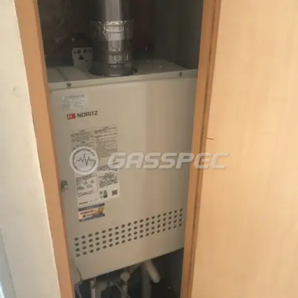 施工後の給湯器（ノーリツ GT-1651SAWX-FFA-2 BL）