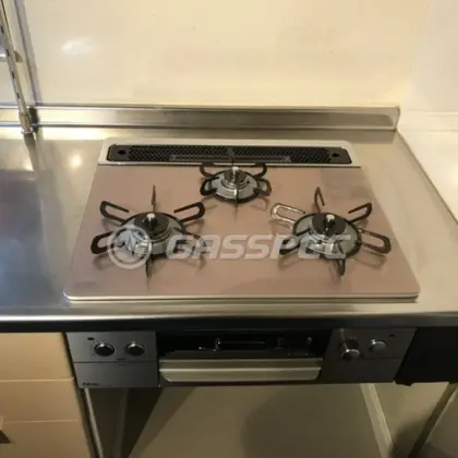 施工後のビルトインガスコンロ（パロマ PD-863WS-60GP）