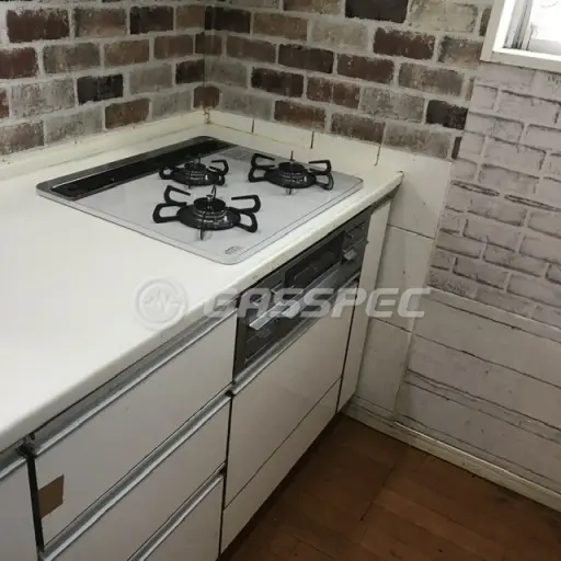 交換後のビルトインガスコンロ（パロマ PD-509WS-60CV）