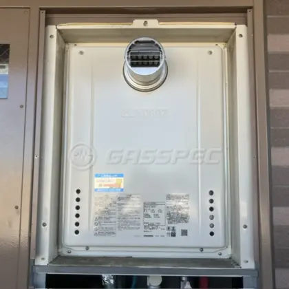 施工後の給湯器（ノーリツ GT-2070SAW-T BL）