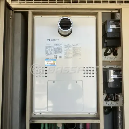 施工後の暖房熱源機（ノーリツ GTH-2454SAW3H-T BL）