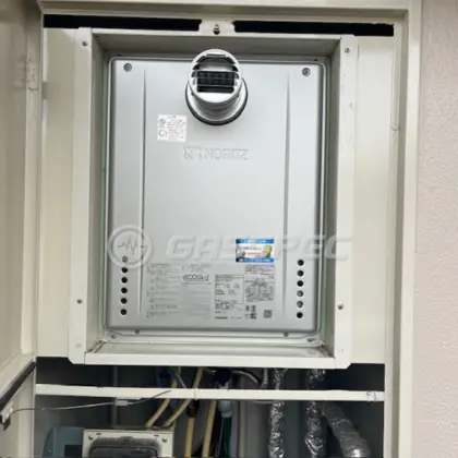 施工後の給湯器（ノーリツ GT-C2472SAW-T BL）
