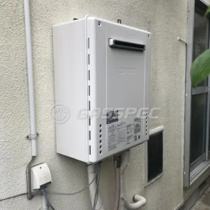 施工後の給湯器（ノーリツ GT-2470SAW BL）