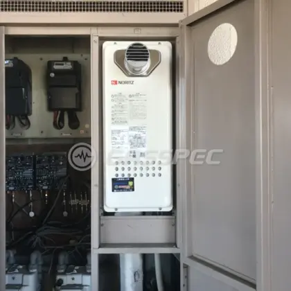 施工後の給湯器（ノーリツ GQ-1628AWX-T-DX BL）