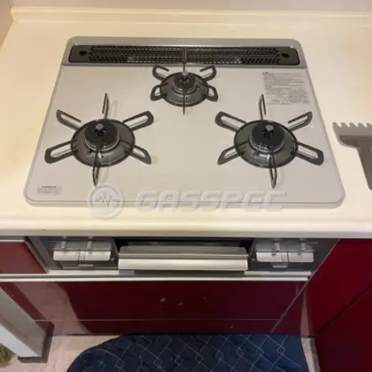 施工後のビルトインガスコンロ（パロマ PD-509WS-60CV）