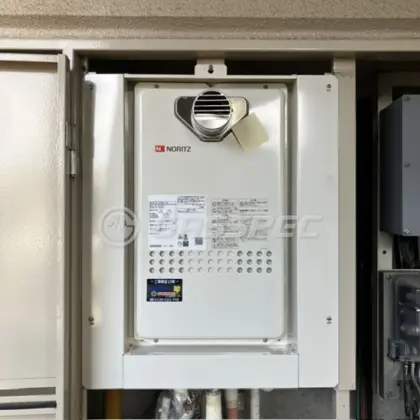 施工後の給湯器（ノーリツ GQ-1627AWX-T-DX BL）