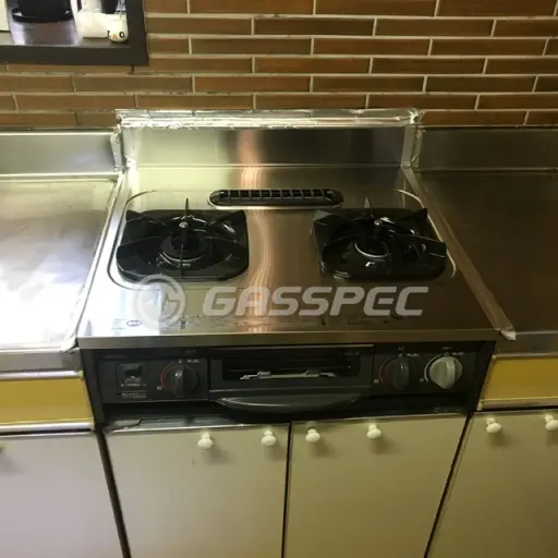 交換後のビルトインガスコンロ（リンナイ URG-655TS2A-L）
