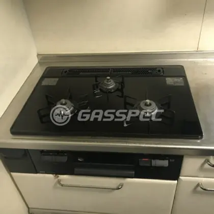 施工後のビルトインガスコンロ（ノーリツ N3WT7RWAP1C）