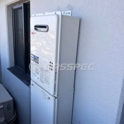 施工後の給湯器（ノーリツ GQ-1639WS-1）