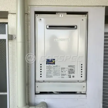 施工後の給湯器（ノーリツ GT-1670SAW BL）