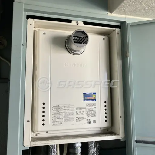 交換後の給湯器（ノーリツ GT-2470SAW-T BL）