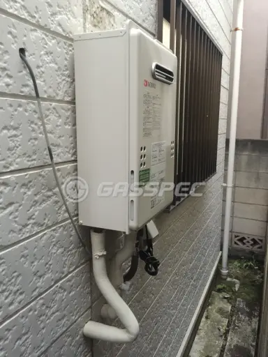 施工後の給湯器（ノーリツ GQ-1639WE）