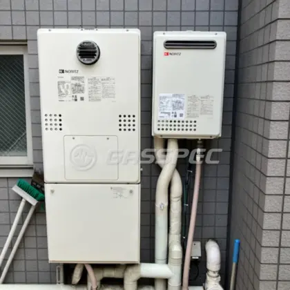 施工後の暖房熱源機（ノーリツ GTH-2454AW BL）