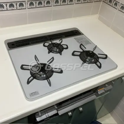 施工後のビルトインガスコンロ（パロマ PD-509WS-60CV）