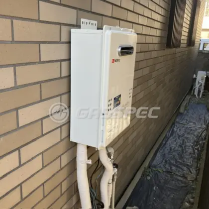 施工後の給湯器（ノーリツ GQ-1639WE-1）