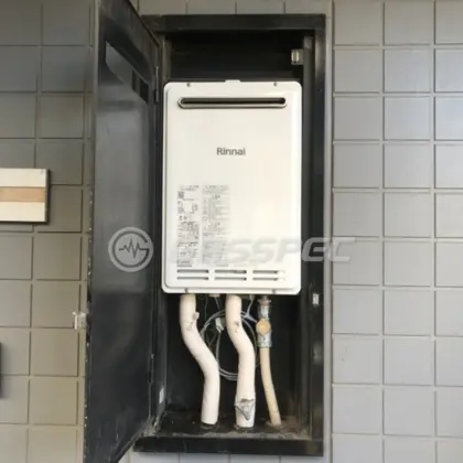 施工後の給湯器（リンナイ RUK-V1610BOX(A)-E）