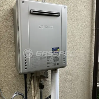 施工後の給湯器（ノーリツ GT-C2072SAW BL）