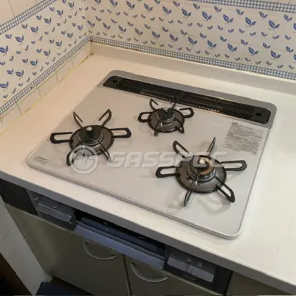 施工後のビルトインガスコンロ（パロマ PD-509WS-60CV）
