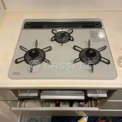 施工後のビルトインガスコンロ（パロマ PD-509WS-60CV）