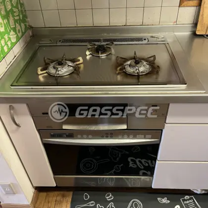 施工前のビルトインガスコンロ
