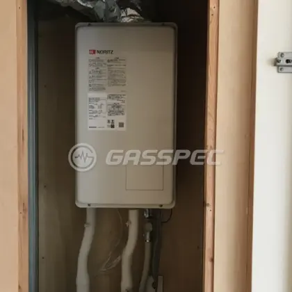 施工後の給湯器（ノーリツ GQ-1637WS-FFA BL）
