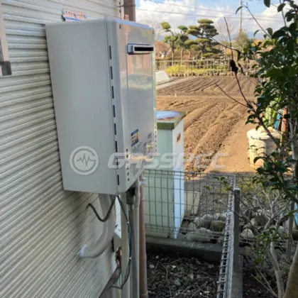 施工後の給湯器（ノーリツ GT-2470SAW BL）