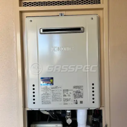 施工後の給湯器（ノーリツ GT-2070SAW BL）