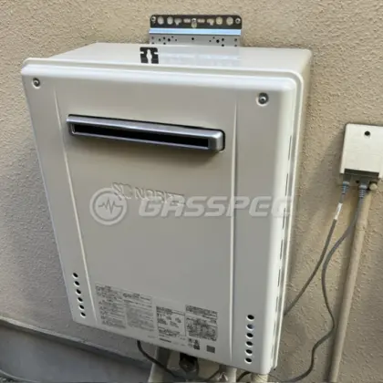 施工後の給湯器（ノーリツ GT-2470SAW BL）