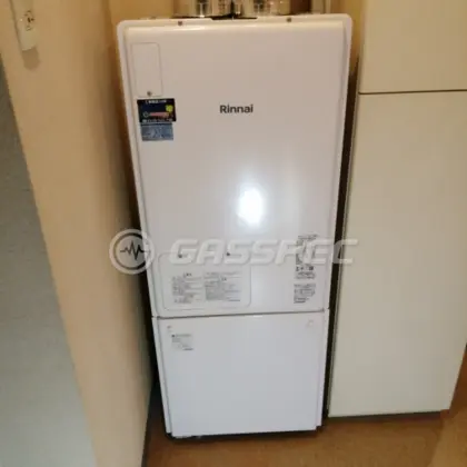 施工後の暖房熱源機（リンナイ RUFH-A1610SAFF(A)）