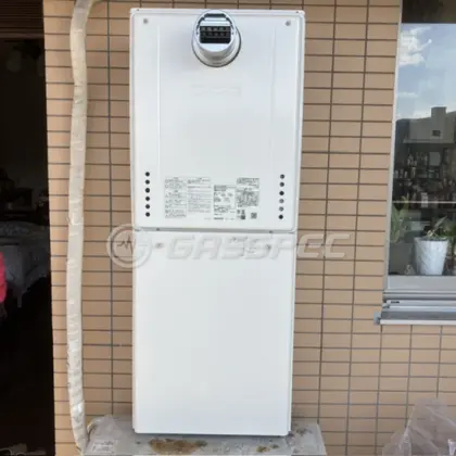 施工後の給湯器（ノーリツ GT-2470SAW-T BL）