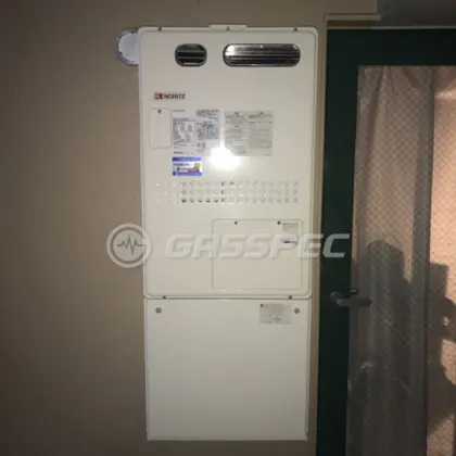 施工後の暖房熱源機（ノーリツ GQH-2443AWXD-DX BL）