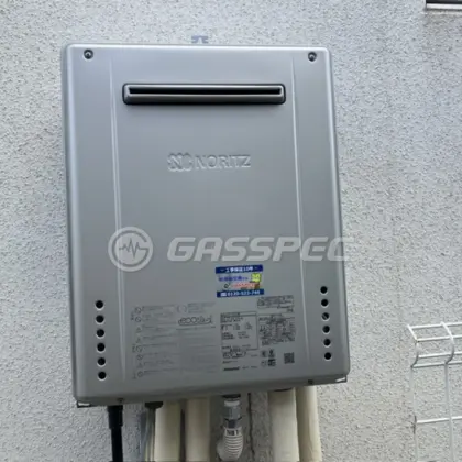 施工後の給湯器（ノーリツ GT-C2472AW BL）