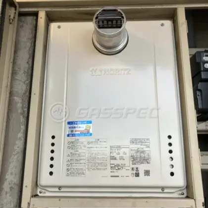 施工後の給湯器（ノーリツ GT-2470SAW-T BL）