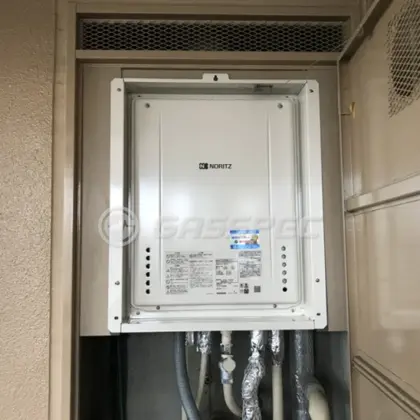 施工後の給湯器（ノーリツ GT-2060SAWX-H-2 BL）