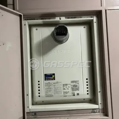 施工後の給湯器（ノーリツ GT-2070SAW-T BL）