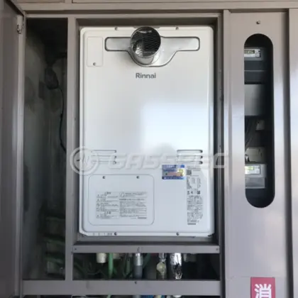 施工後の暖房熱源機（リンナイ RUFH-A2400AT2-3(A)）