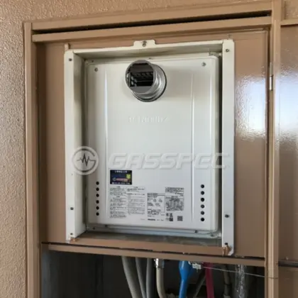 施工後の給湯器（ノーリツ GT-2070SAW-T BL）