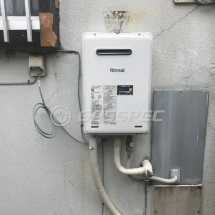 施工後の給湯器（リンナイ RUX-A1615W(A)-E）