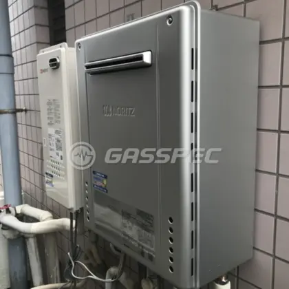 施工後の給湯器（ノーリツ GT-C2472PWAW BL）